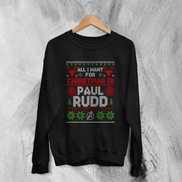 The Avengers Ugly Christmas Sweatshirt Paul Rudd Sweater Gift For Christmas 17 - Picture 1 of 5